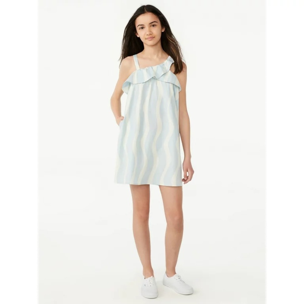 Girls size large dress one shoulder